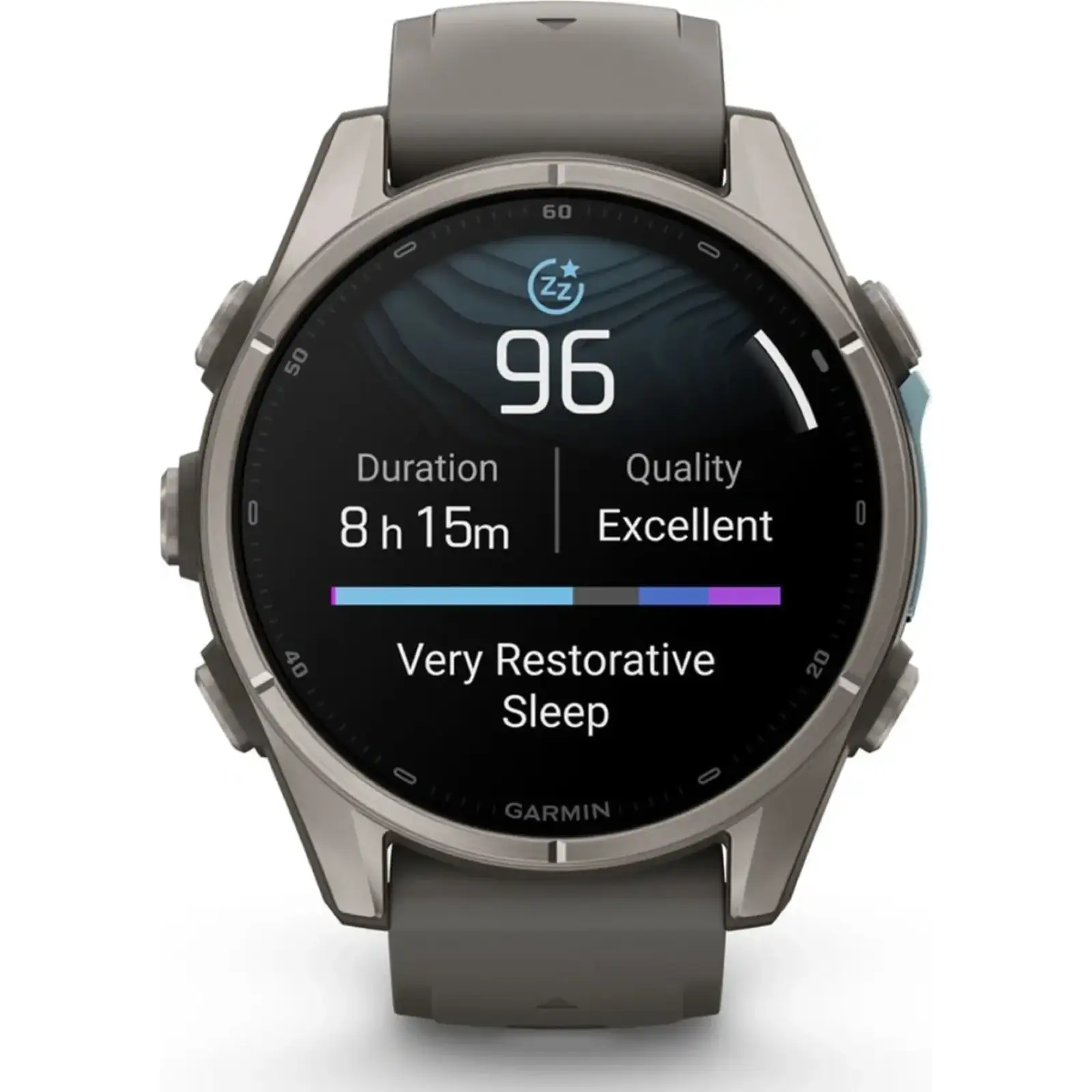 Смарт-часы Garmin Fenix 9 43mm Titanium with Pebble Gray Silicone Band (010-04761-10/11)
