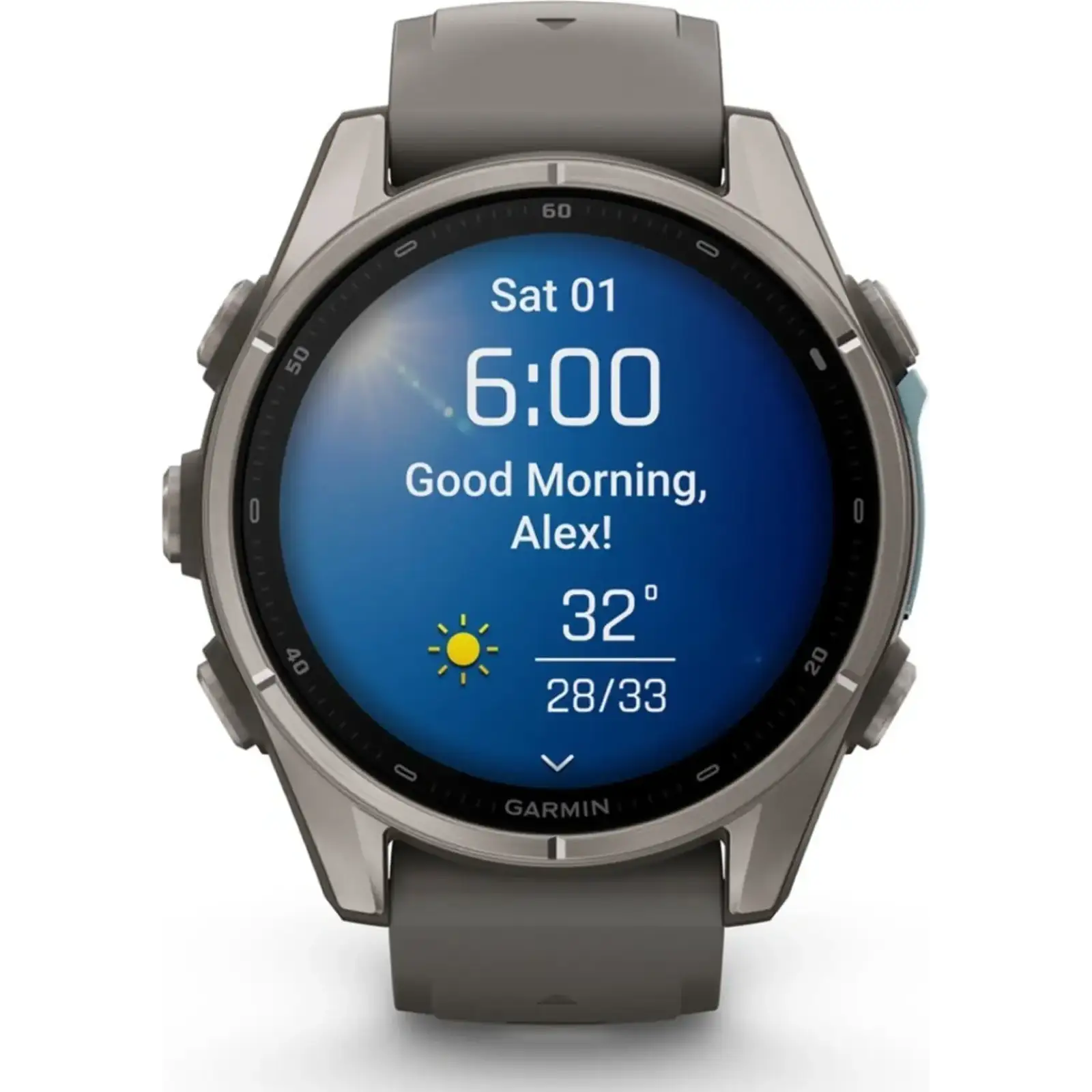Смарт-часы Garmin Fenix 9 43mm Titanium with Pebble Gray Silicone Band (010-04761-10/11)