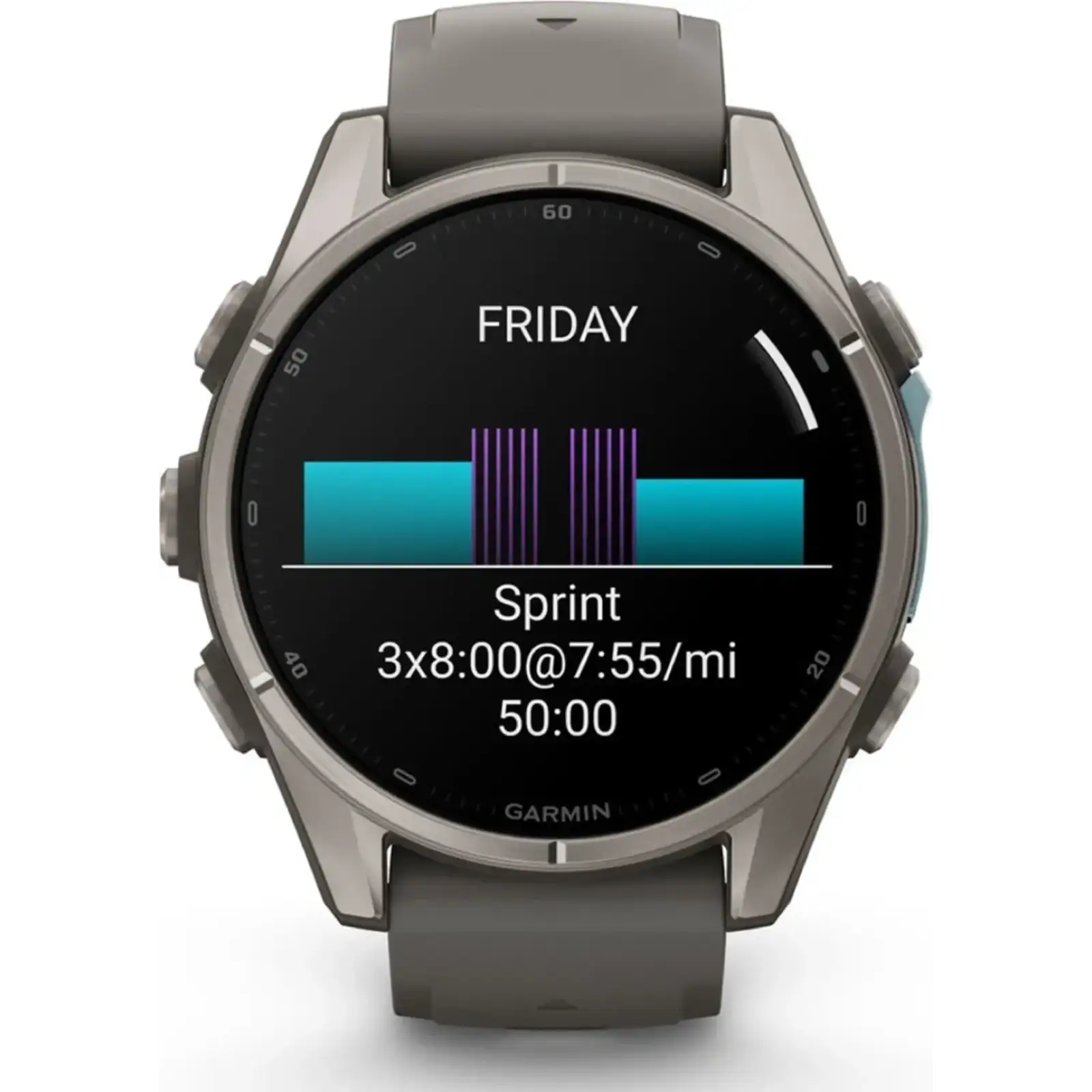 Смарт-часы Garmin Fenix 9 43mm Titanium with Pebble Gray Silicone Band (010-04761-10/11)