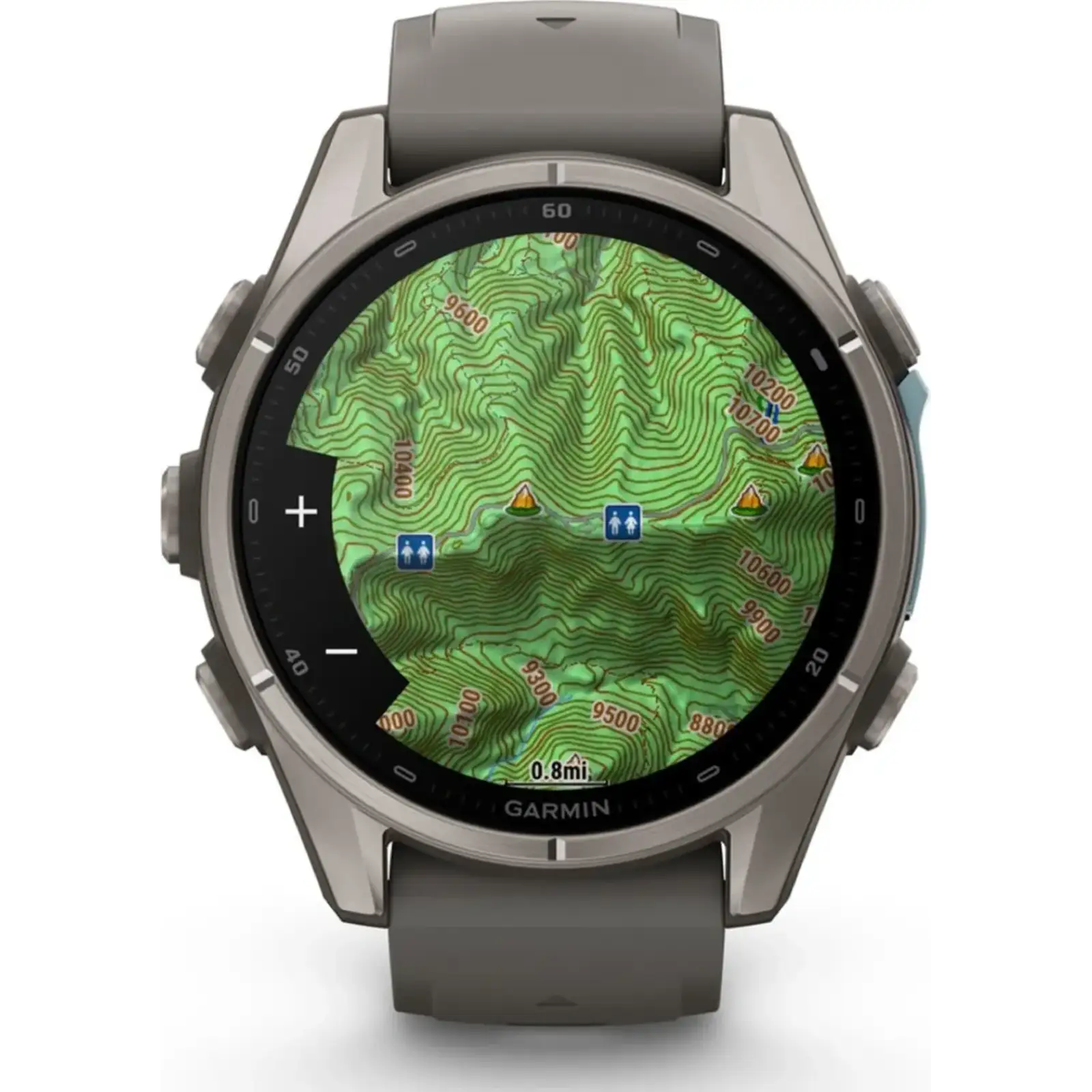 Смарт-часы Garmin Fenix 9 43mm Titanium with Pebble Gray Silicone Band (010-04761-10/11)