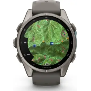 Смарт-часы Garmin Fenix 9 43mm Titanium with Pebble Gray Silicone Band (010-04761-10/11)