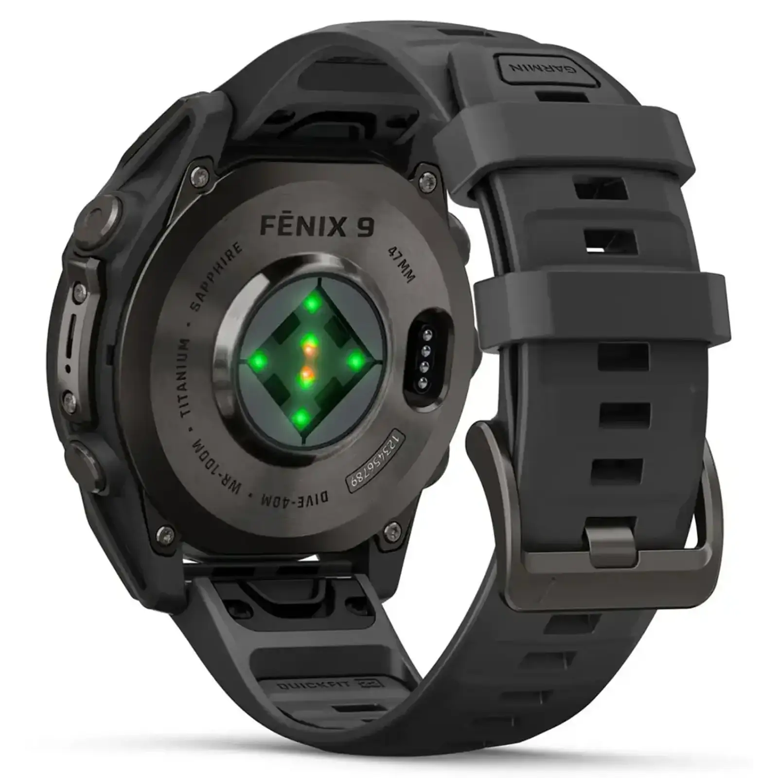 Смарт-годинник Garmin Fenix 9 47mm Carbon Gray DLC Titanium with Black Silicone Band (010-04762-10/11)