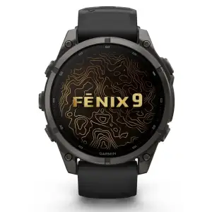 Смарт-годинник Garmin Fenix 9 47mm Carbon Gray DLC Titanium with Black Silicone Band (010-04762-10/11)