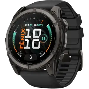 Смарт-часы Garmin Fenix 9 51mm Carbon Gray DLC Titanium with Black Silicone Band (010-04763-10/11)