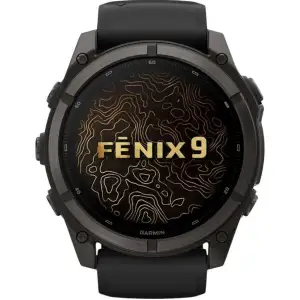 Смарт-часы Garmin Fenix 9 51mm Carbon Gray DLC Titanium with Black Silicone Band (010-04763-10/11)