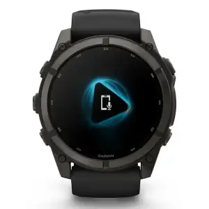 Смарт-часы Garmin Fenix 9 51mm Carbon Gray DLC Titanium with Black Silicone Band (010-04763-10/11)