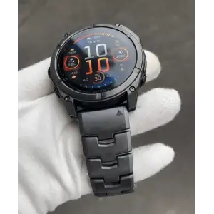 Ремешок Garmin QuickFit 26 Vented Titanium Bracelet with Carbon Gray DLC Coating (010-12864-09)