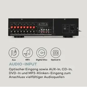 Усилитель звука Auna AMP-CD950 DG 800 Вт (10035067)