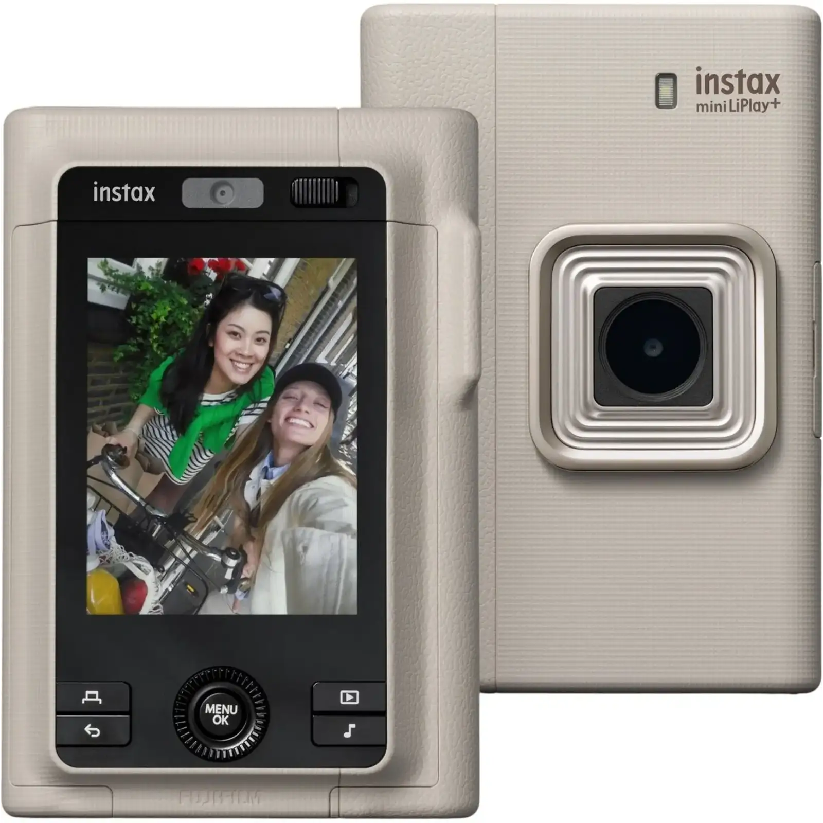 Фотокамера миттєвого друку Fujifilm Instax Mini LiPlay+ Sand Beige (16948010)