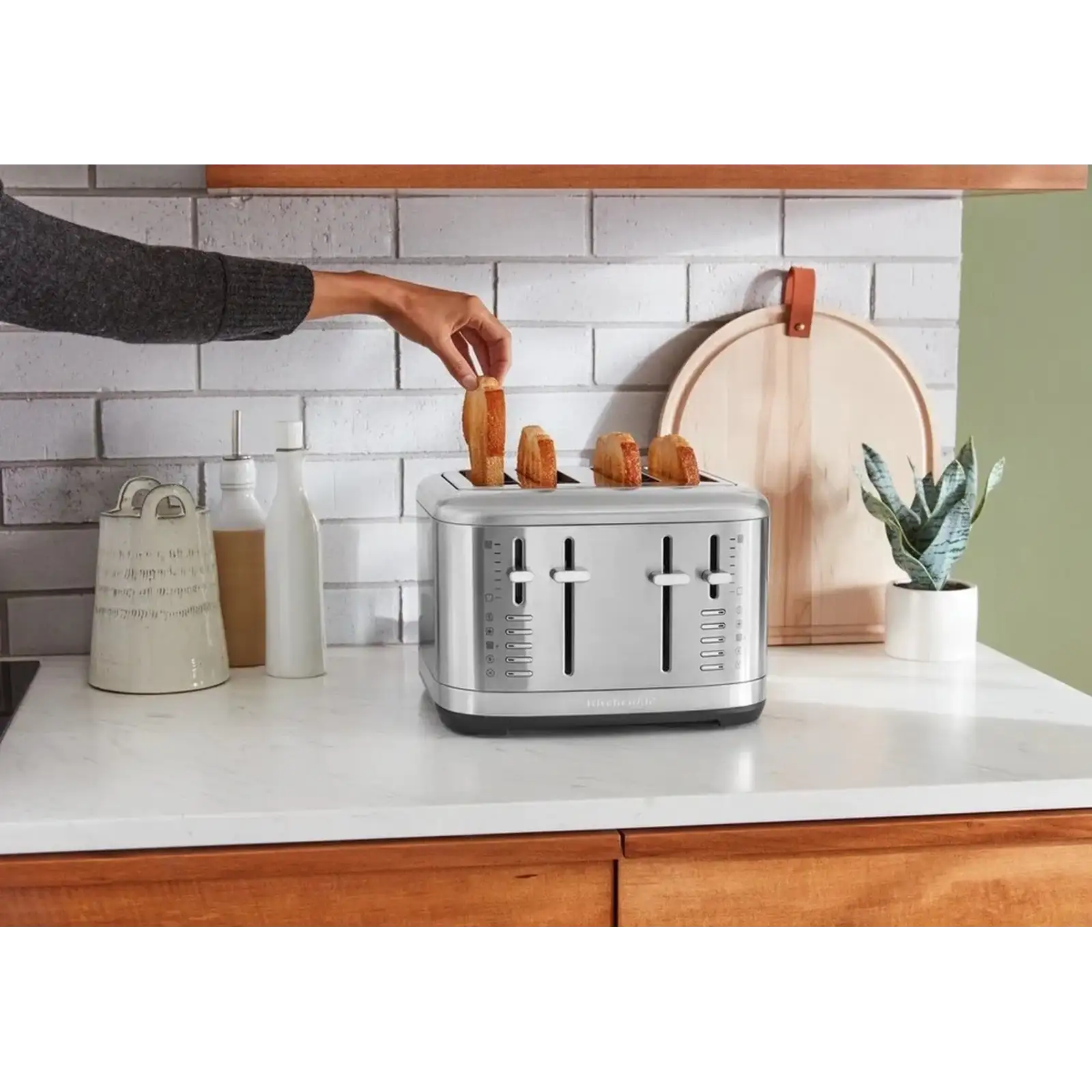 Тостер KitchenAid 4-Slot Toaster 5KMT4109 Brushed Stainless (5KMT4109ESX)