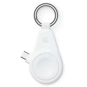 Бездротова зарядка Scosche WatchIt Keychain Apple Watch Magnetic Fast Charger White (AWADPFWT-AP2)