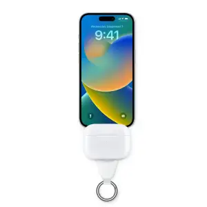 Бездротова зарядка Scosche WatchIt Keychain Apple Watch Magnetic Fast Charger White (AWADPFWT-AP2)