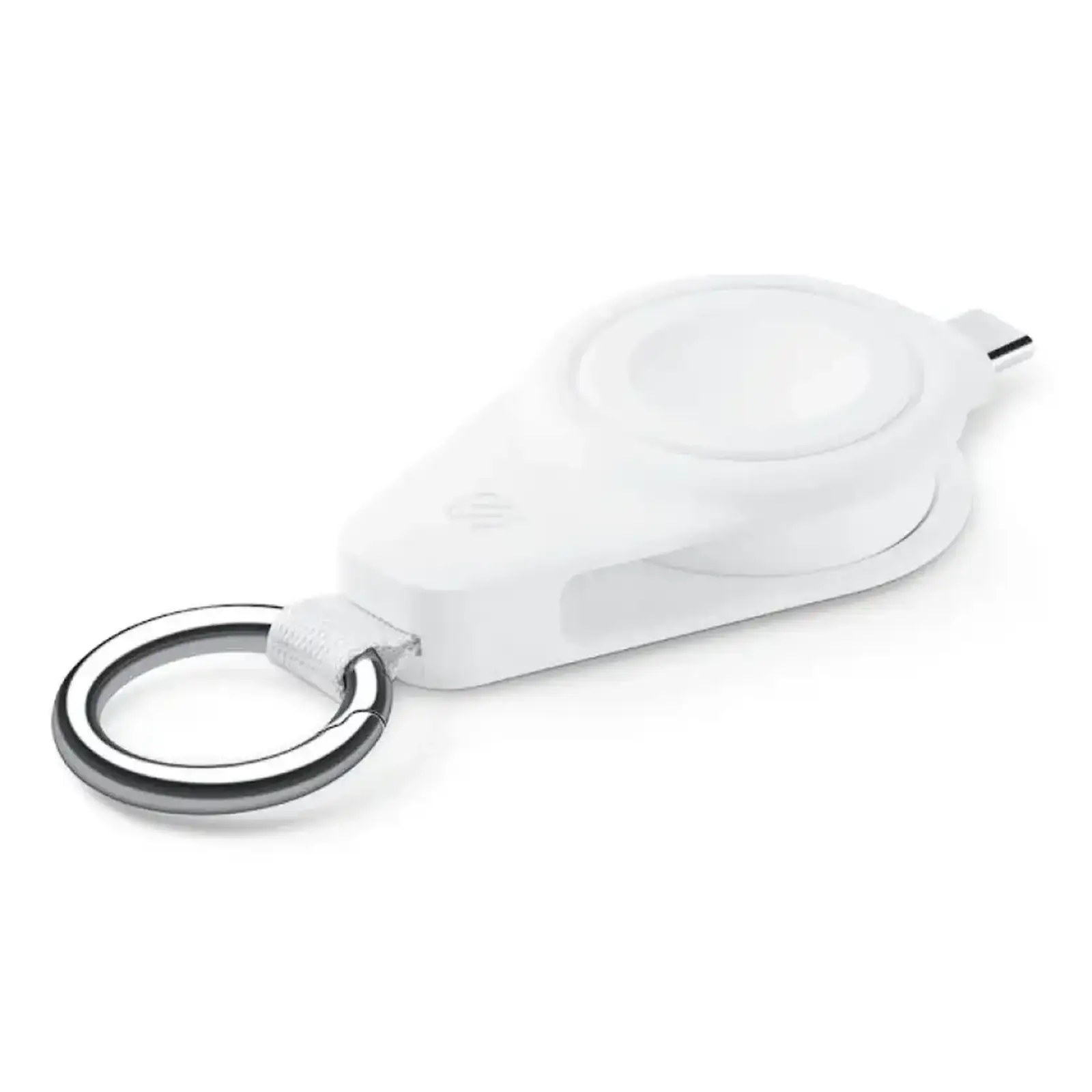 Бездротова зарядка Scosche WatchIt Keychain Apple Watch Magnetic Fast Charger White (AWADPFWT-AP2)