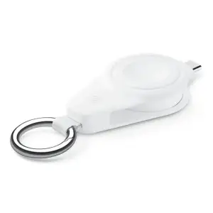 Бездротова зарядка Scosche WatchIt Keychain Apple Watch Magnetic Fast Charger White (AWADPFWT-AP2)