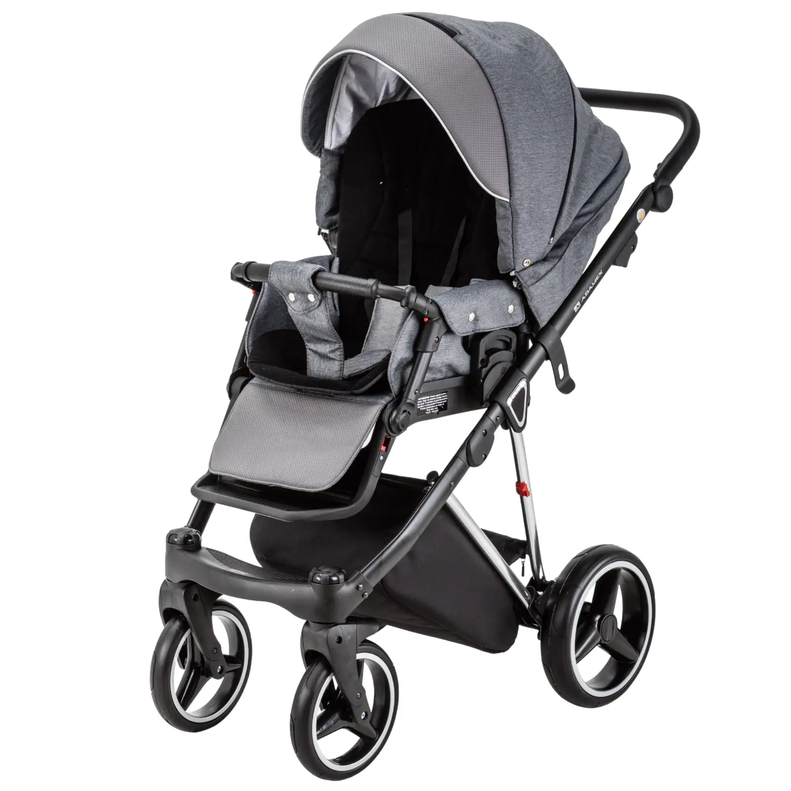 Коляска 2 в 1 Adamex Cristiano Special Edition CR-433/A Grey UA