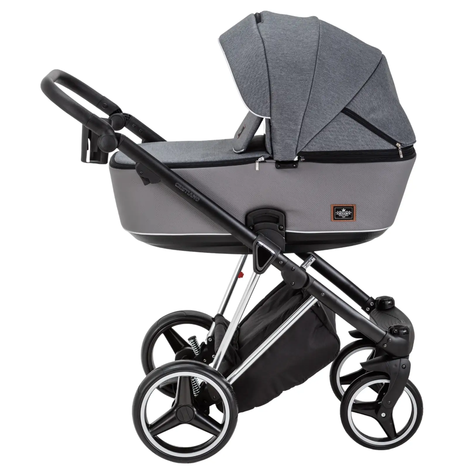Коляска 2 в 1 Adamex Cristiano Special Edition CR-433/A Grey UA