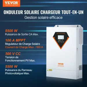 Гибридный солнечный инвертор (hybrid) Vevor EM5500-48L