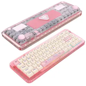 Клавиатура Ajazz Firstblood B67 Transparent Pink