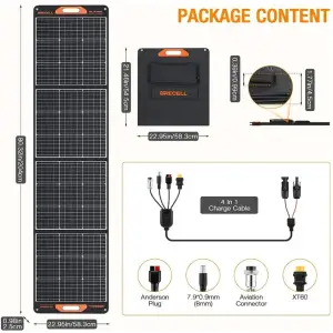Солнечная панель Grecell Portable Solar Panel 200W (CSSP-200W)