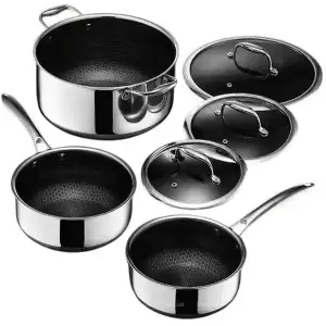 Набор кастрюль HexClad Hybrid Pot Set 6 PC