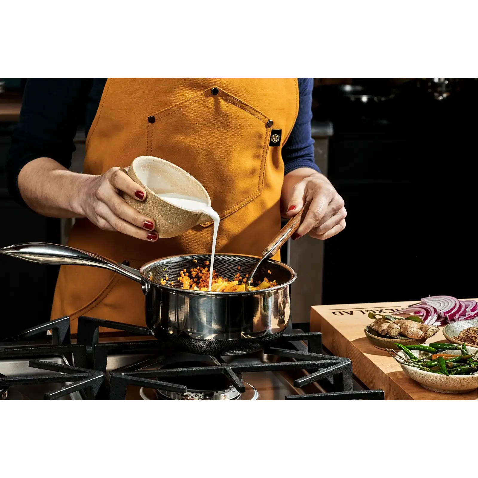 Набор кастрюль HexClad Hybrid Pot Set 6 PC