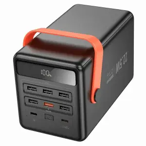 Зовнішній акумулятор Hoco J142 Surpass 100000mAh Black (6942007639965)