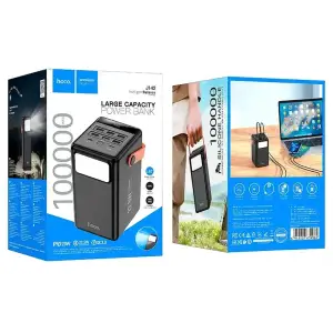 Зовнішній акумулятор Hoco J142 Surpass 100000mAh Black (6942007639965)