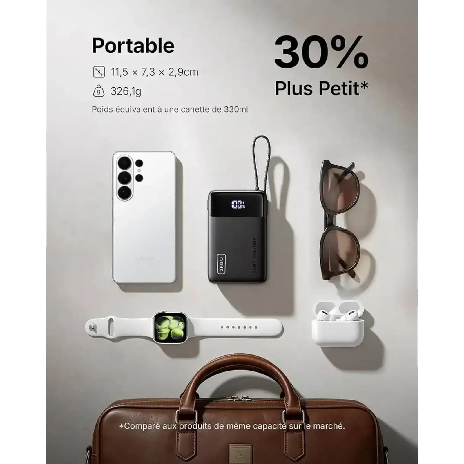 Внешний аккумулятор INIU P51L 20000mAh 45W Black