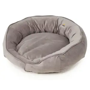 Лежак Petbed Бублик M 68х68см h-18см Темно-серый