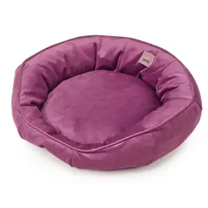 Лежак Petbed Бублик S 55х55см h-16см Сиреневый