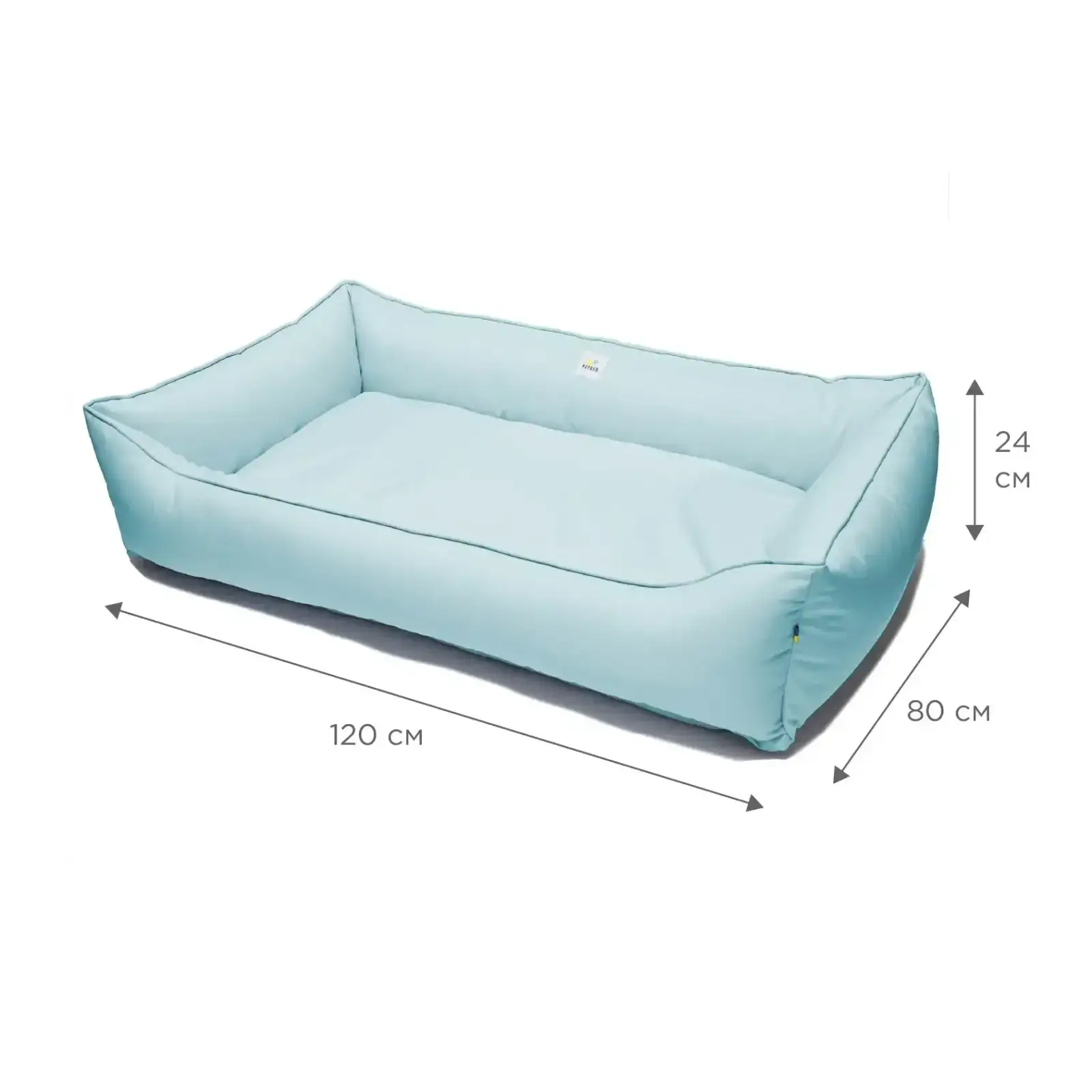 Лежак Petbed Банни 3XL 120х80см h-24см Голубой