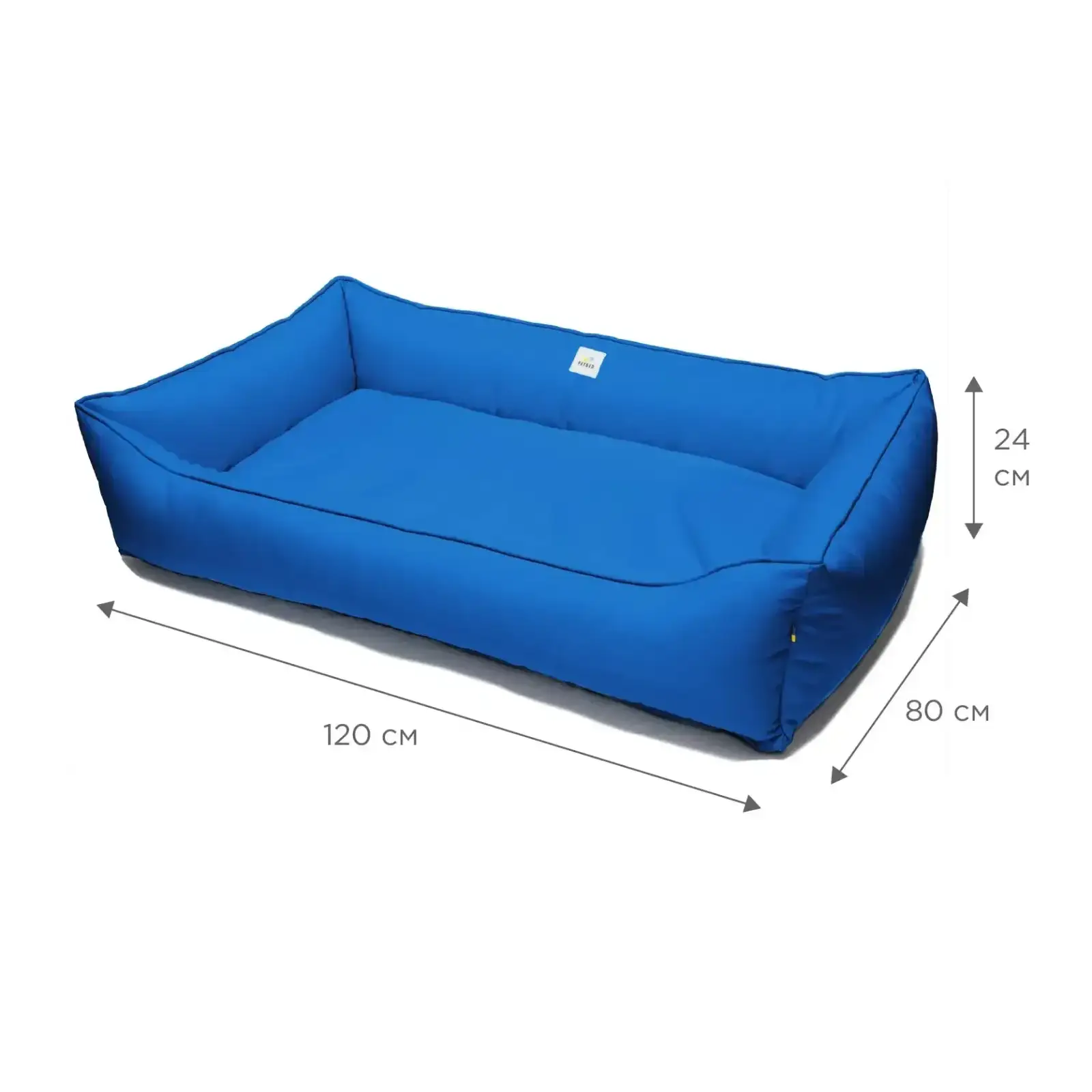 Лежак Petbed Банни 3XL 120х80см h-24см Синий