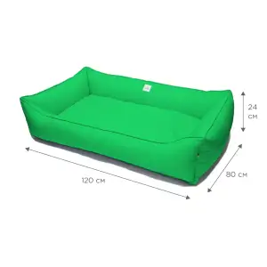 Лежак Petbed Банні 3XL 120х80см h-24см Зелений