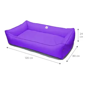 Лежак Petbed Банни 3XL 120х80см h-24см Сиреневый