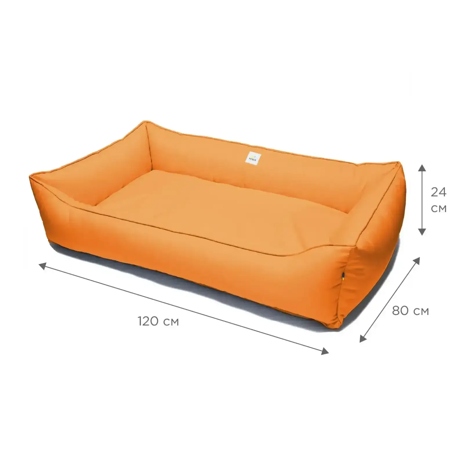 Лежак Petbed Банни 3XL 120х80см h-24см Оранжевый