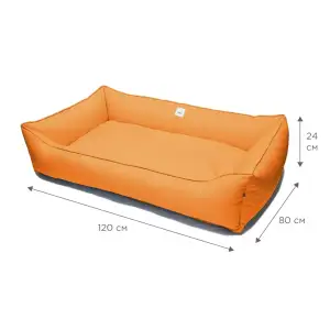 Лежак Petbed Банни 3XL 120х80см h-24см Оранжевый