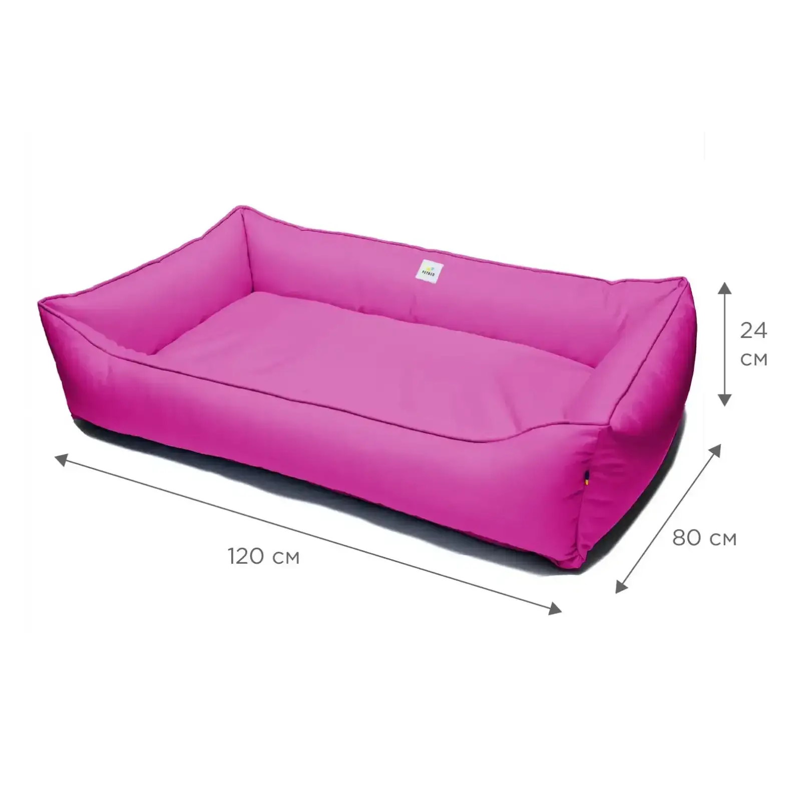 Лежак Petbed Банни 3XL 120х80см h-24см Розовый