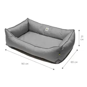 Лежак Petbed Банни XL 90х65см h-21см Серый