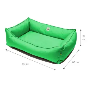 Лежак Petbed Банни XL 90х65см h-21см Зеленый