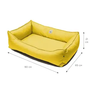 Лежак Petbed Банни XL 90х65см h-21см Желтый