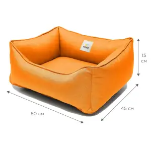 Лежак Petbed Банни XS 50х45см h-15см Оранжевый
