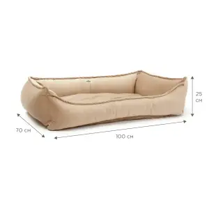 Лежак Petbed Комфорт 2XL 100x70см h-25см Бежевый
