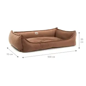Лежак Petbed Комфорт 2XL 100x70см h-25см Коричневый