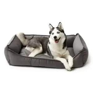 Лежак Petbed Комфорт 2XL 100x70см h-25см Темно-серый