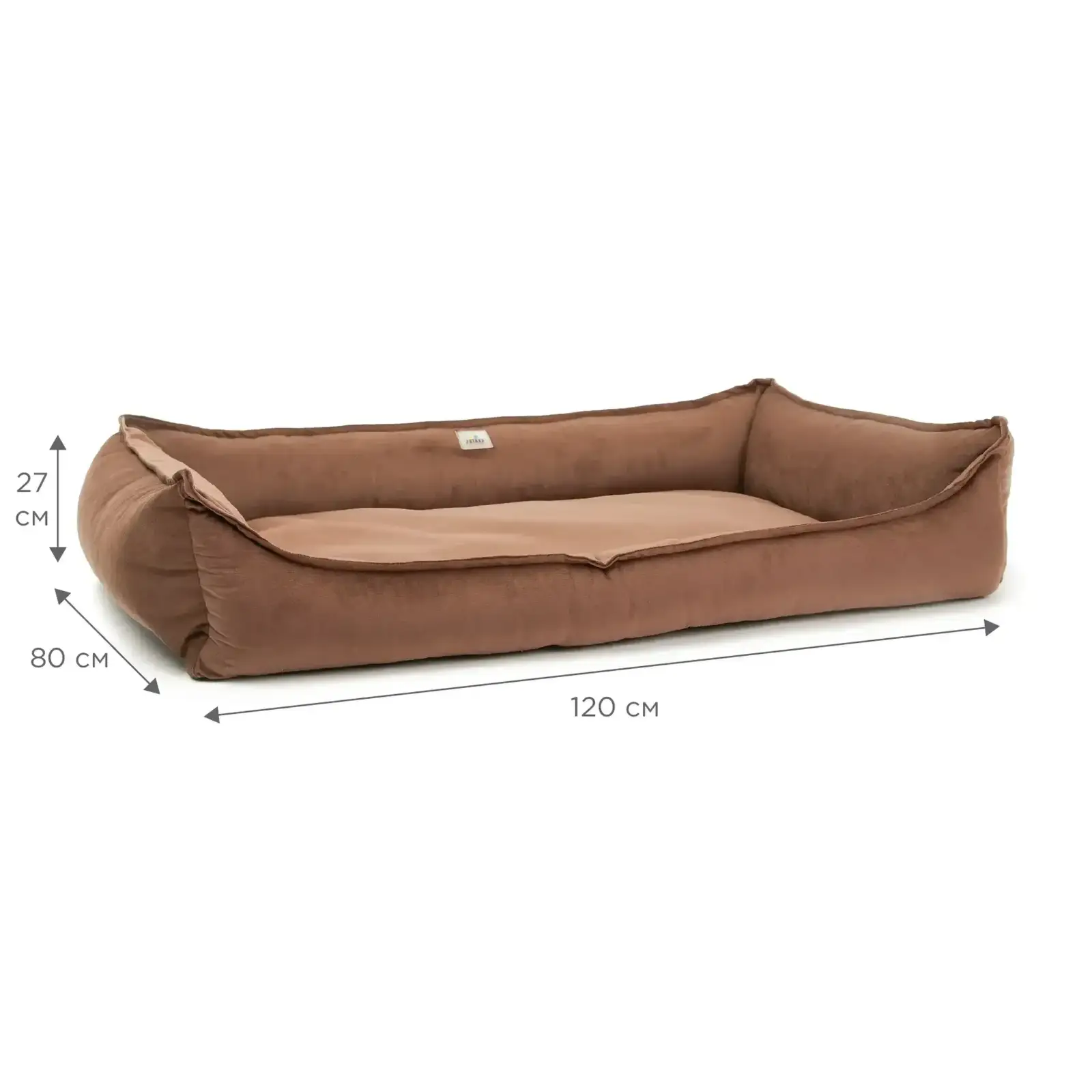 Лежак Petbed Комфорт 3ХL 120x80см h-27см Коричневий