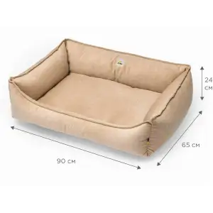 Лежак Petbed Комфорт XL 90х65см h-24см Бежевый