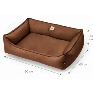 Лежак Petbed Комфорт XL 90х65см h-24см Коричневый