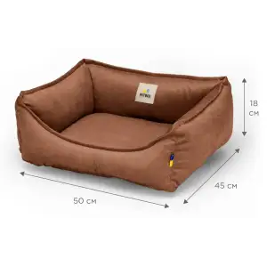 Лежак Petbed Комфорт XS 50х45см h-18см Коричневый