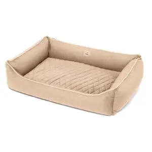 Лежак Petbed Лаккі XL 90х65см h-21см Бежевий