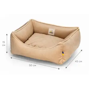 Лежак Petbed Лакки XS 50x45см h-15см Бежевый